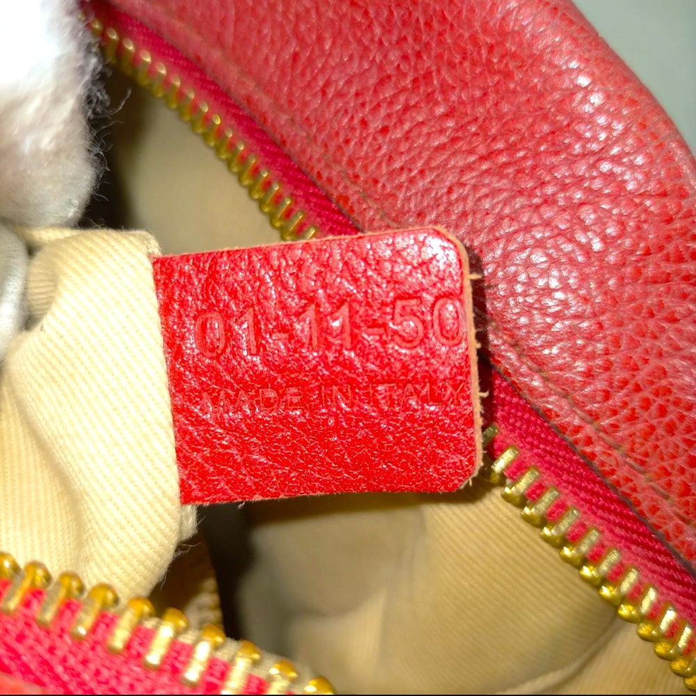 Chloe Paraty Red Leather Satchel Handbag - Picture 8 of 8